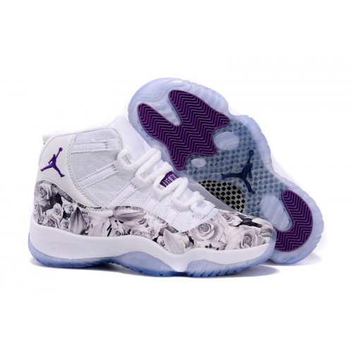 purple floral shoes