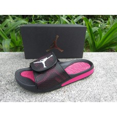 Women Jordan Hydro 5 Retro Sandals Black Pink White