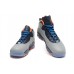 New Air Jordan 10 Retro "Bobcats" Wolf Grey/New Slate-Atomic Orange-Dark Powder Blue Shoe