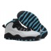 New Air Jordan 10 Retro Powder Blue White/Dark Powder Blue-Black Shoe
