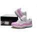 Air Jordan 11 Low GS White Pink Snakeskin