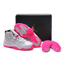 Air Jordan 11 GS White Pink Shoes