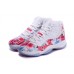 Air Jordan 11 GS "Floral Flower" White Pink Shoes