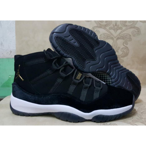 jordan 11 black and gold womens