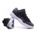 Air Jordan 11 Retro Low "Barons" Black/Metallic Silver-White 528895-010