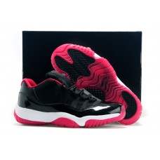 Air Jordan 11 Retro Low "Bred" Black/Varsity Red White Shoes