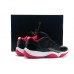 Air Jordan 11 Retro Low "Bred" Black/Varsity Red White Shoes