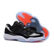 New Air Jordan 11 Retro Low Black/Infrared 23-Pure Platinum Shoes