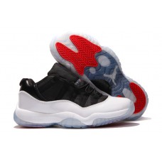 New Air Jordan 11 Retro Low White/Black-True Red Shoes