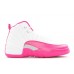 Best Air Jordan 12 GS "Valentine?s Day" White/Vivid Pink-Dynamic Pink