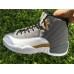 Air Jordan 12 Cool Grey/White-Metalic Gold Shoes