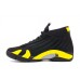New Air Jordan 14 Retro "Thunder" Black/Vibrant Yellow-White