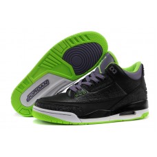 Air Jordan Retro 3 "Joker" Black/Electric Green-Canyon Purple-White