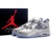 Air Jordan 4 Retro Liquid Metal Silver Shoes