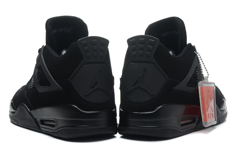 Hot sell Air Jordan 4 Retro Black Cat Black/Black-Light Graphite Sale ...