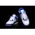 Air Jordan 4 Retro White Black Blue Shoes
