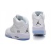 Air Jordan 5 Retro White/Metallic Silver Shoes