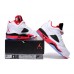 Air Jordan 5 Retro Low "Fire Red Black Tongue" White Red Black Shoes