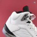 Air Jordans 5 "White/Cement" White/Fire Red-Tech Grey-Black