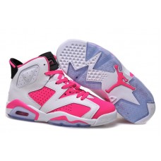 Air Jordan 6 GS White Pink Shoes