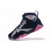 Air Jordan 7 GS "Fuchsia Flash" Black/Sport Fuchsia Pink-Grey For Women