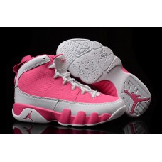 Air Jordan 9 GS Pink White Shoes For Women