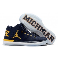 Cheap Air Jordan 31 (XXXI) Low "Michigan" College Navy/Amarillo Shoes Sale