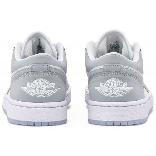 Nike Air Jordan 1 Low Womens White Wolf Grey dc0774-105